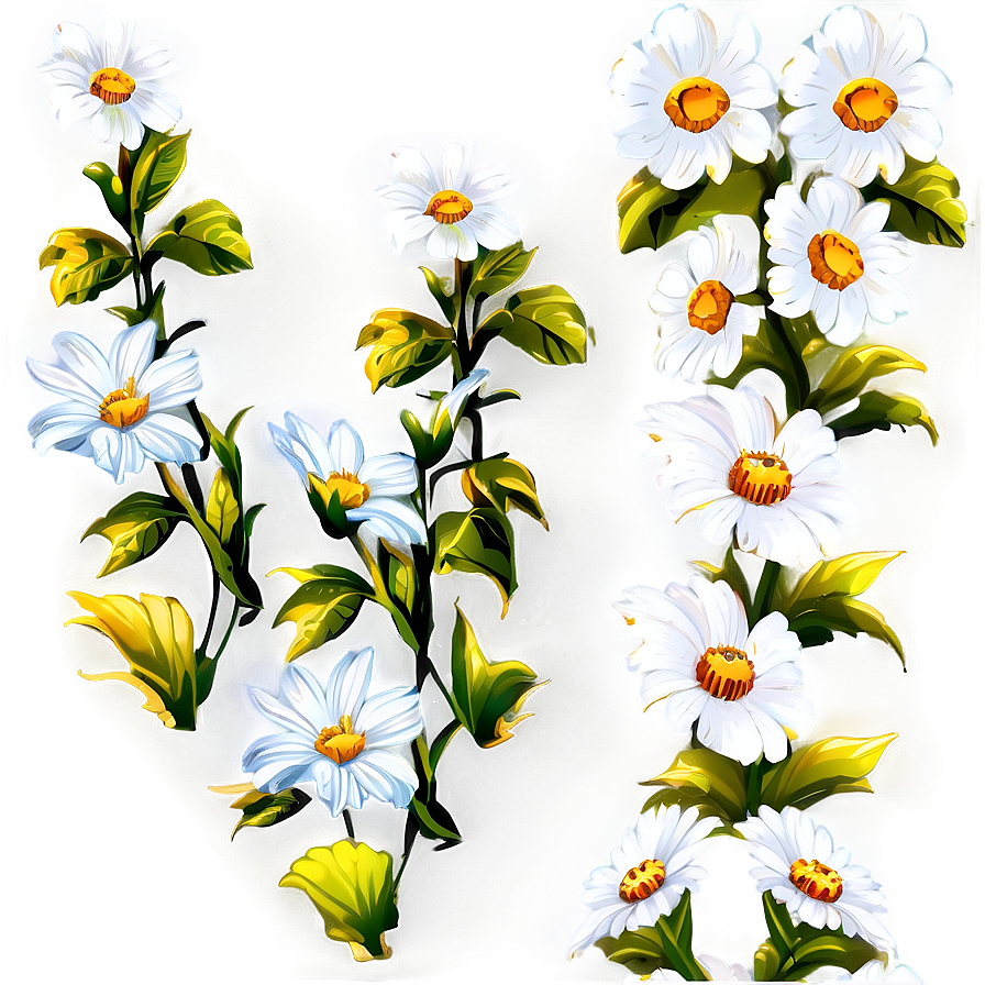 White Flowers Under Sunlight Png Mfo10 PNG