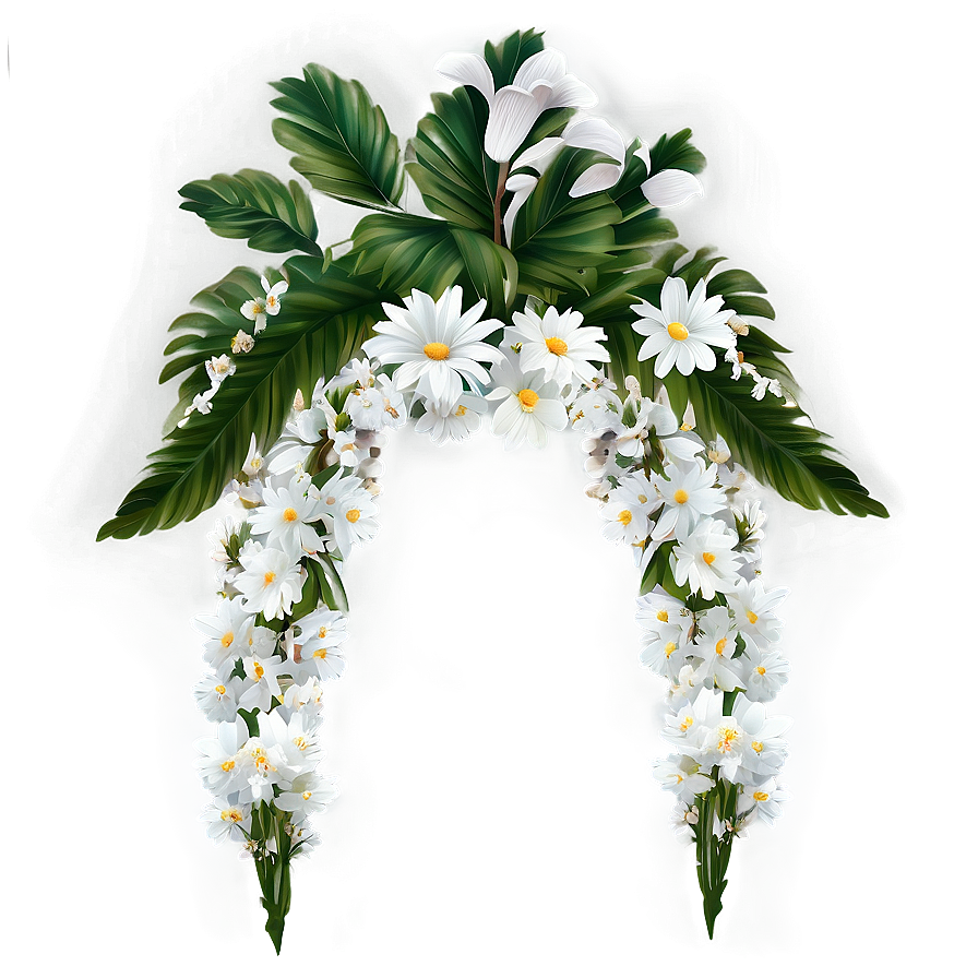 White Flowers Wedding Decor Png 83 PNG