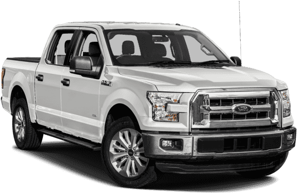 White Ford F150 Pickup Truck PNG