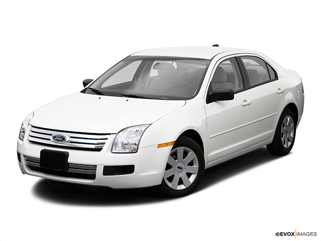 White Ford Fusion Side View PNG