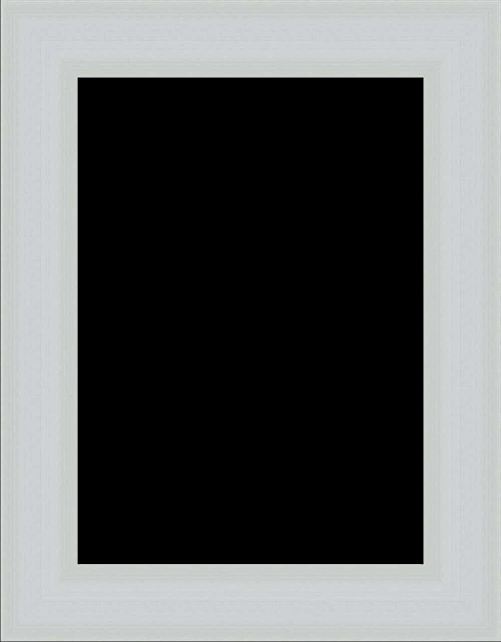 White Framed Black Canvas PNG