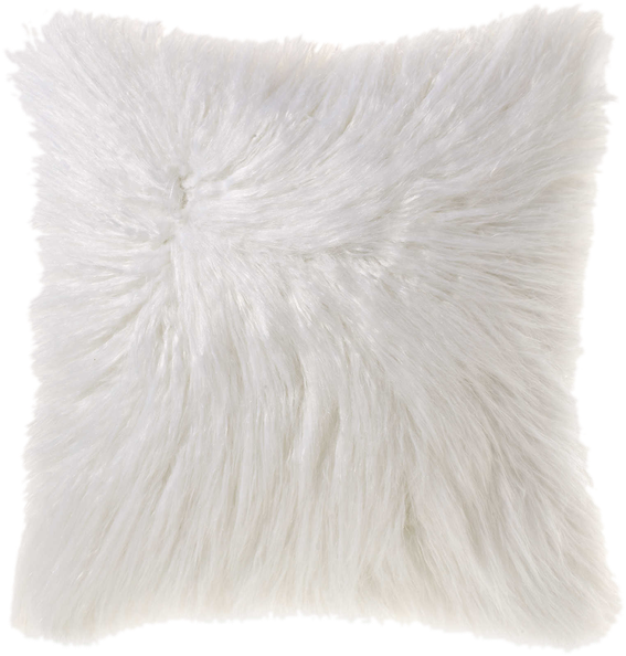 White Furry Cushion Texture PNG