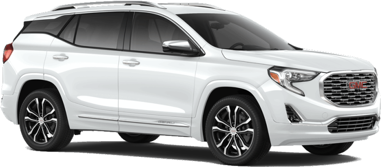 White G M C Terrain S U V2023 Side View PNG