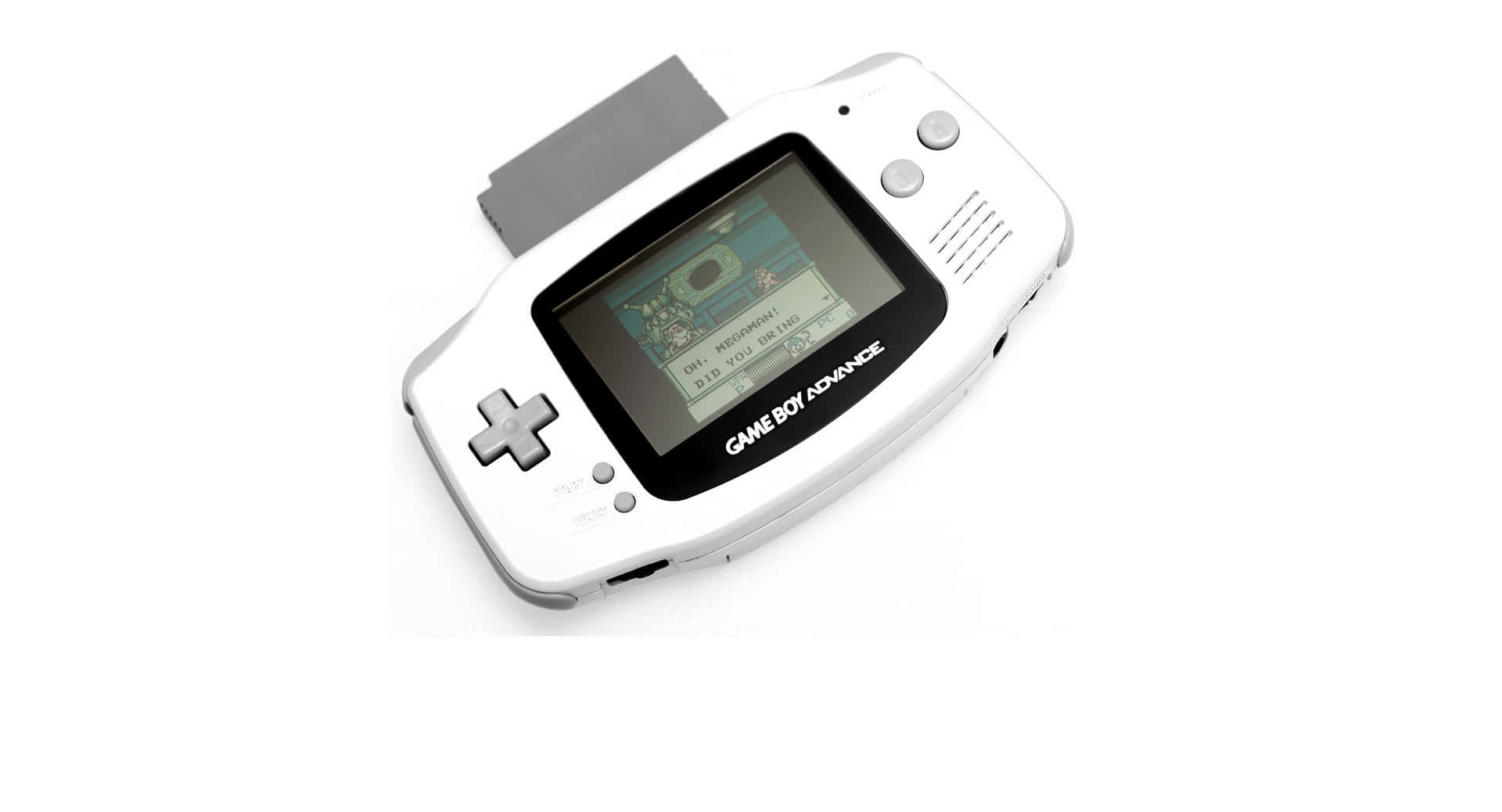 White Game Boy Advance S P On White Background Wallpaper