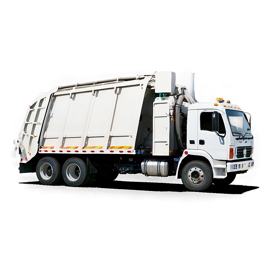 White Garbage Truck Png 13 PNG