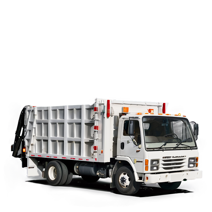 White Garbage Truck Png 90 PNG