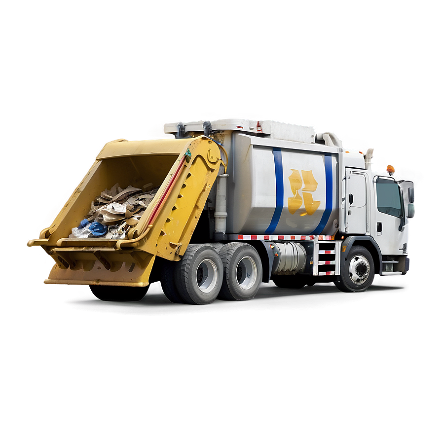 White Garbage Truck Png Xus71 PNG