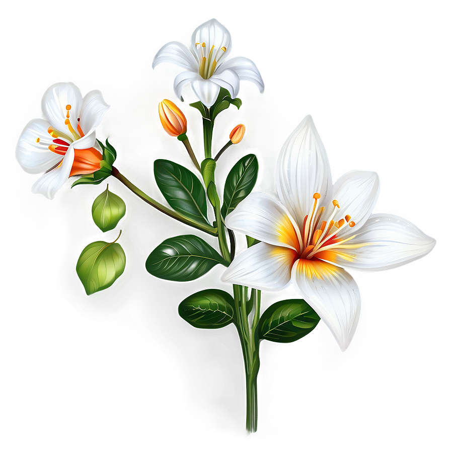 White Garden Flower Png 82 PNG