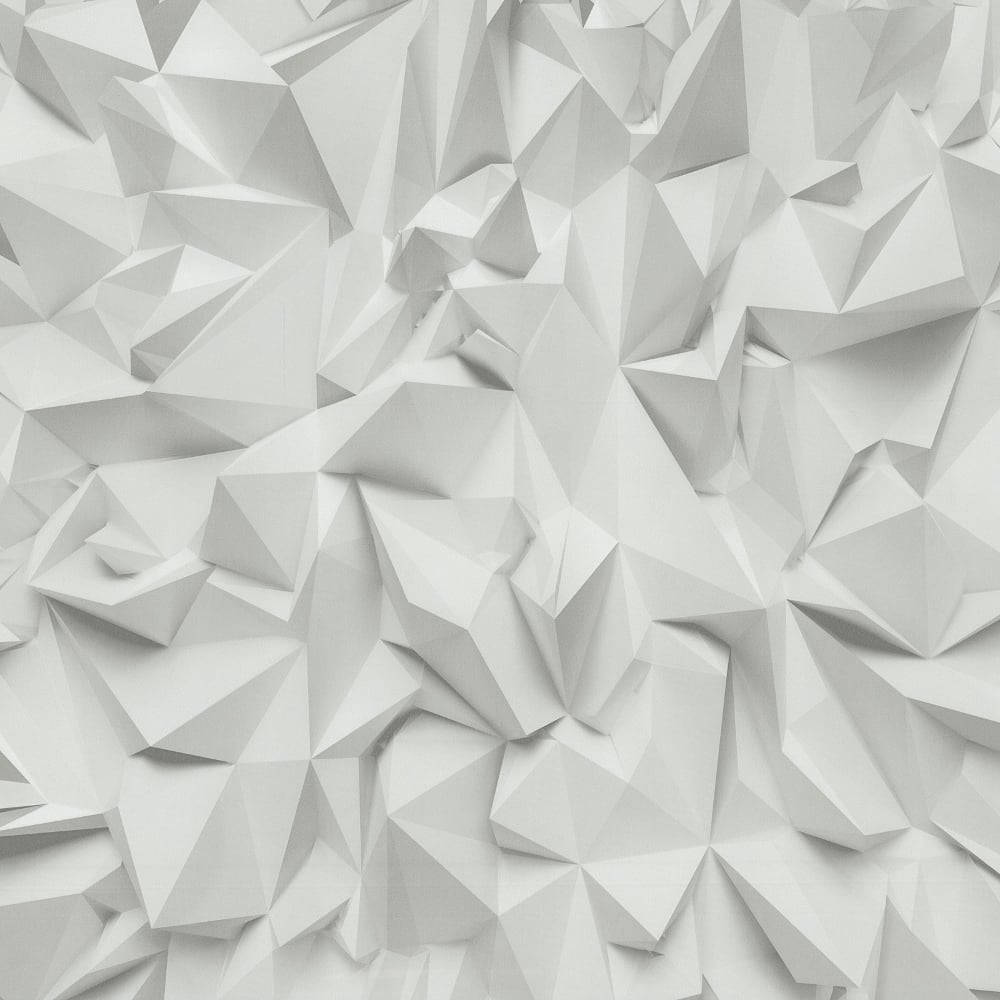 Unusual White Geometric Triangles Wallpaper