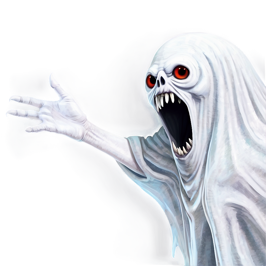 White Ghostly Monster Specter Png Tgw78 PNG