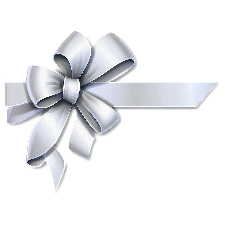 White Gift Ribbon Png 45 PNG