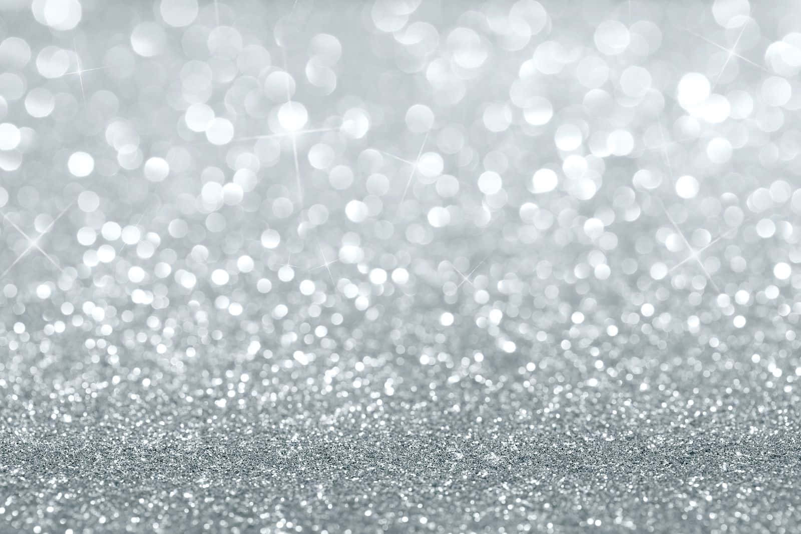 Silver Glitter Background Stock Photo