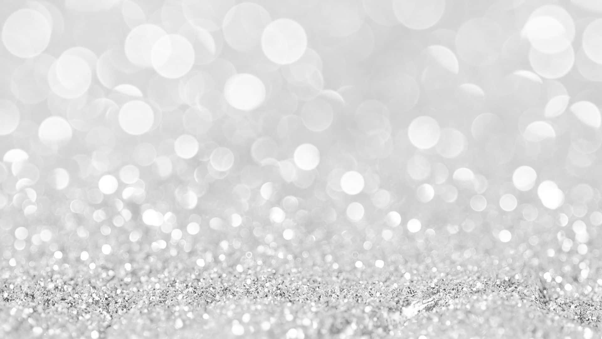 A White And Silver Background With Bokeh Wallpaper