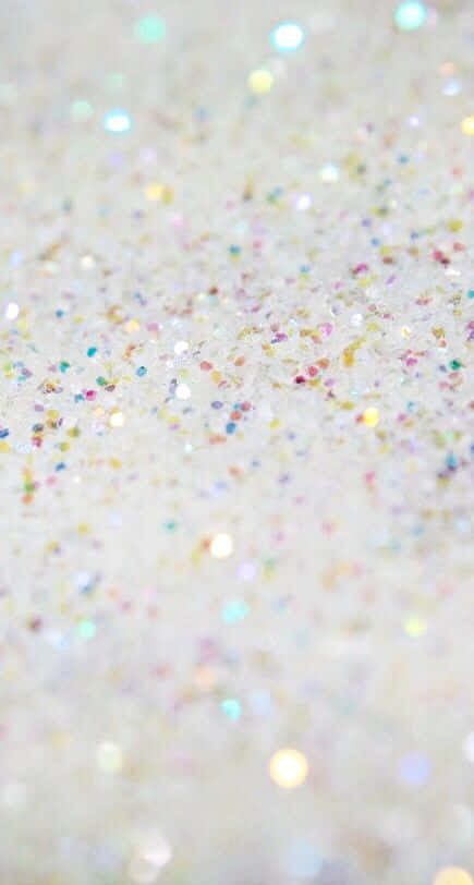 Brighten up any day with White Glitter Wallpaper