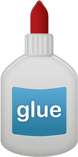 White Glue Bottle Graphic PNG