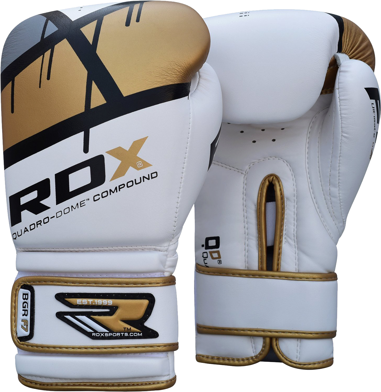 White Gold Boxing Gloves PNG