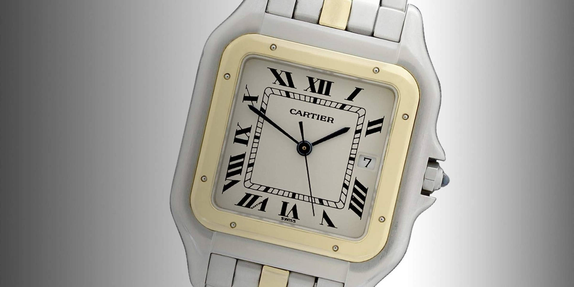 Weißegold Cartier Uhr Wallpaper