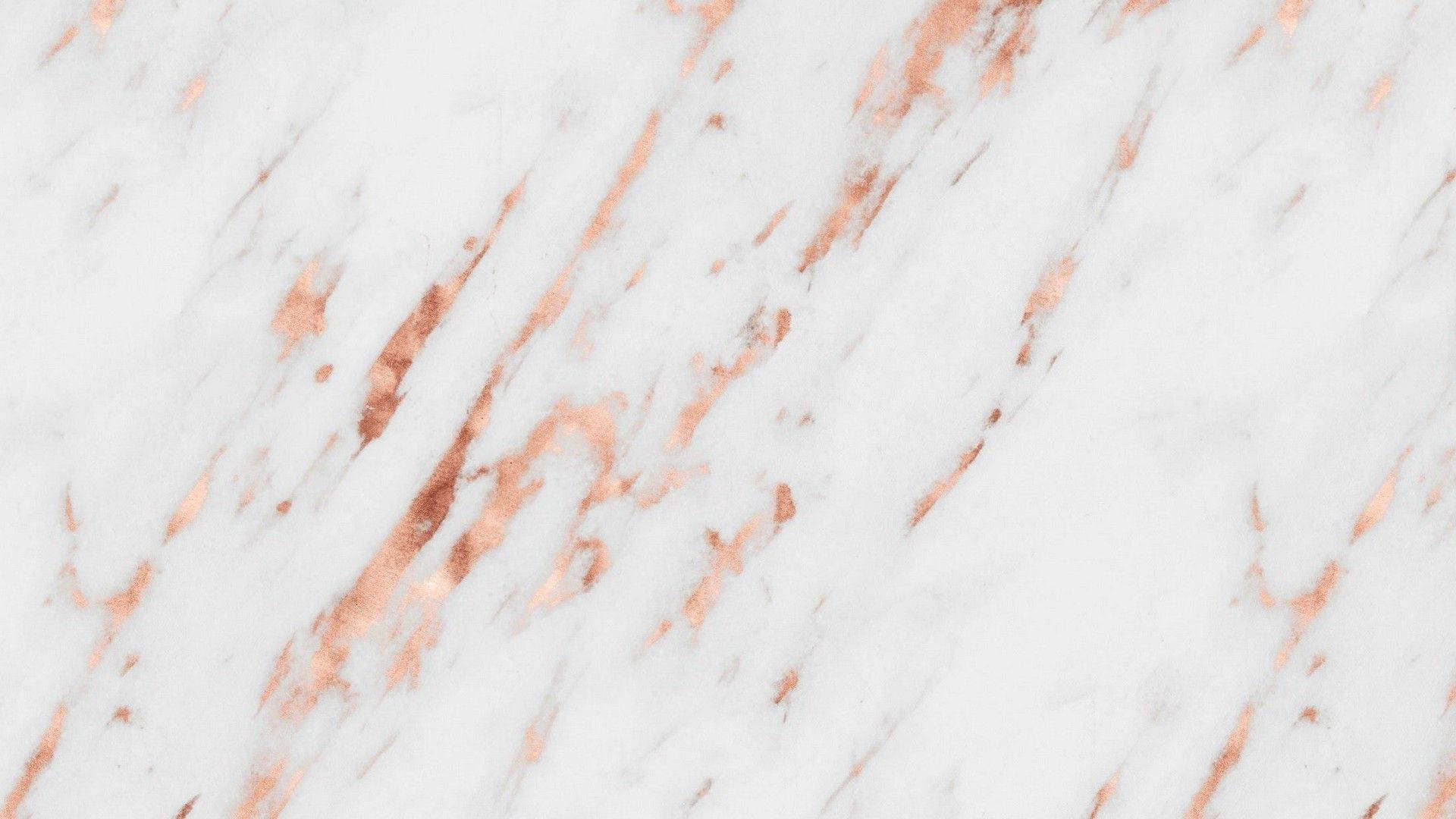 White Gold Marble Surface Rose Wallpaper