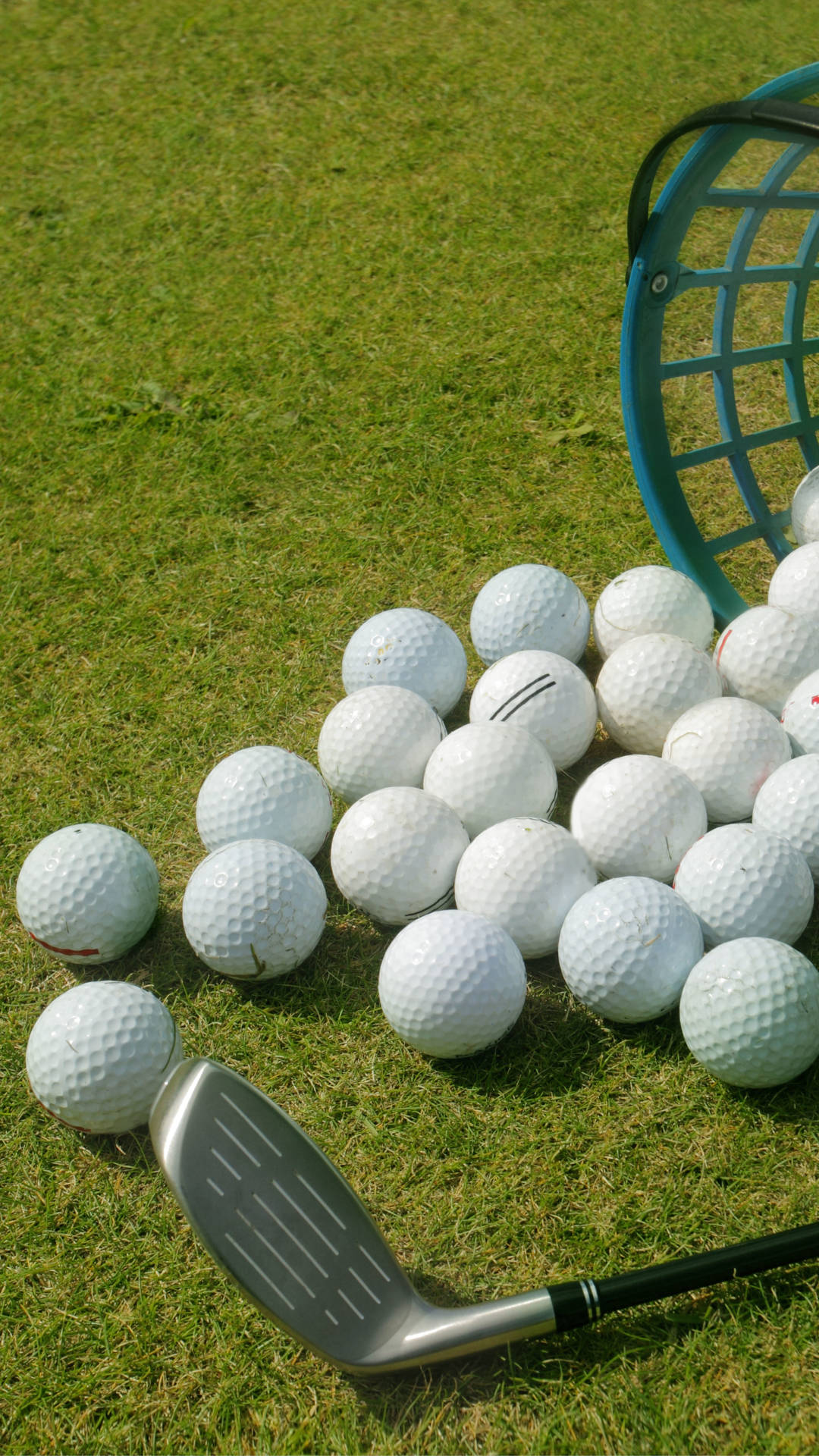 White Golf Ball Set Iphone Wallpaper