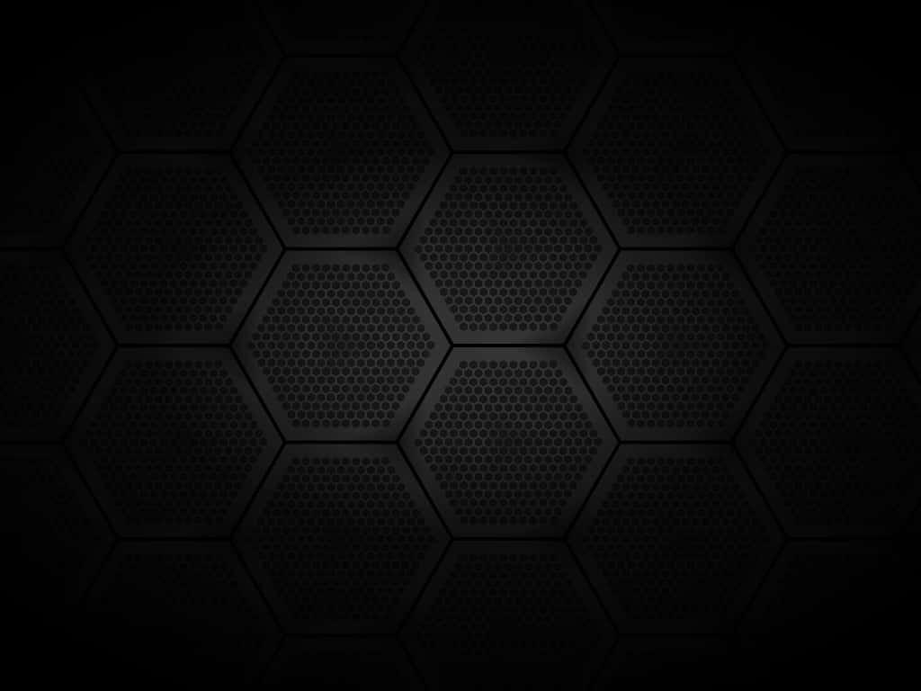 Sorttapet Med Hexagonalmønster Wallpaper