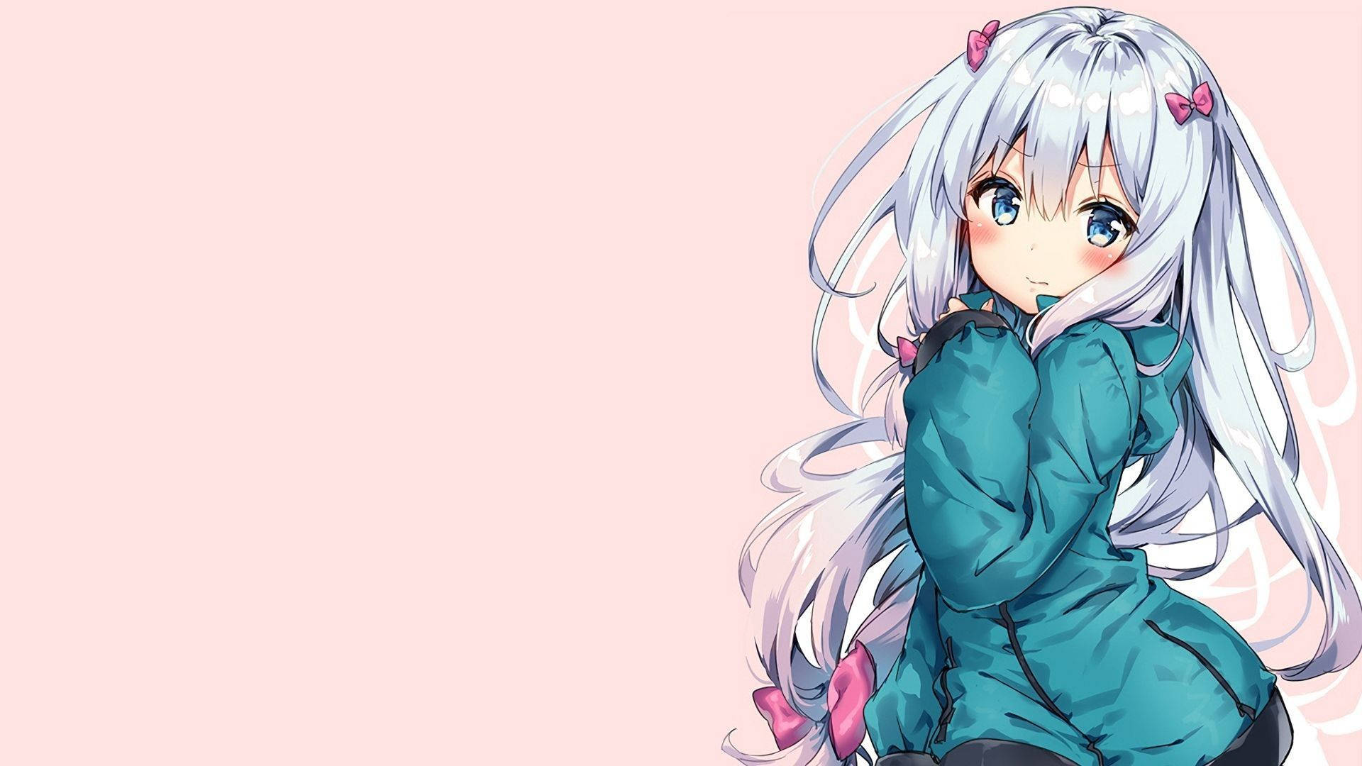 White-haired Kawaii Cute Girly Picture