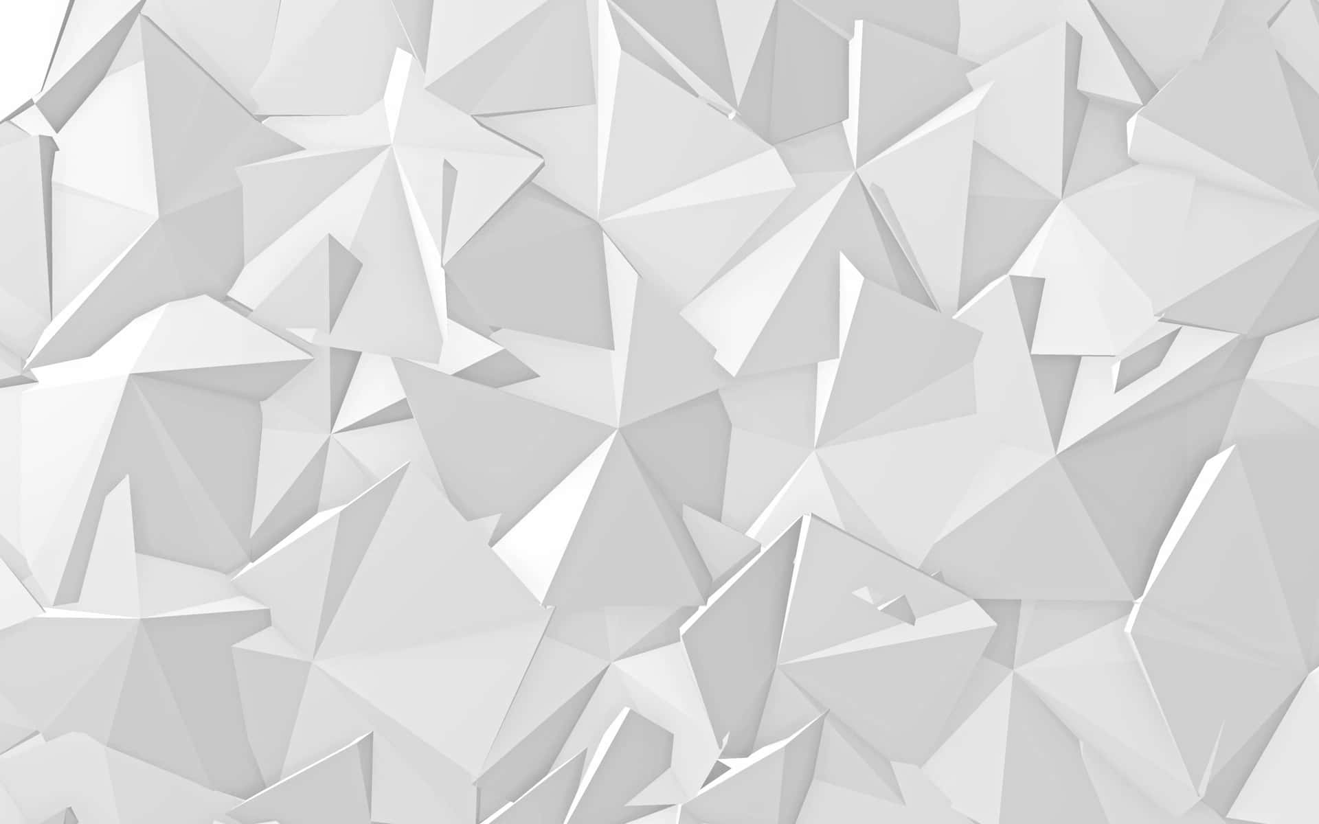 White Polygonal Background With Triangles