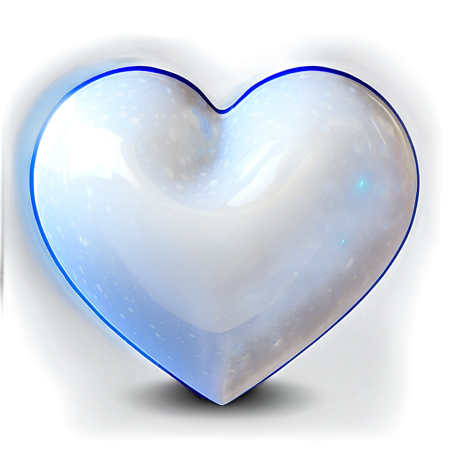 White Heart In 3d Png 76 PNG