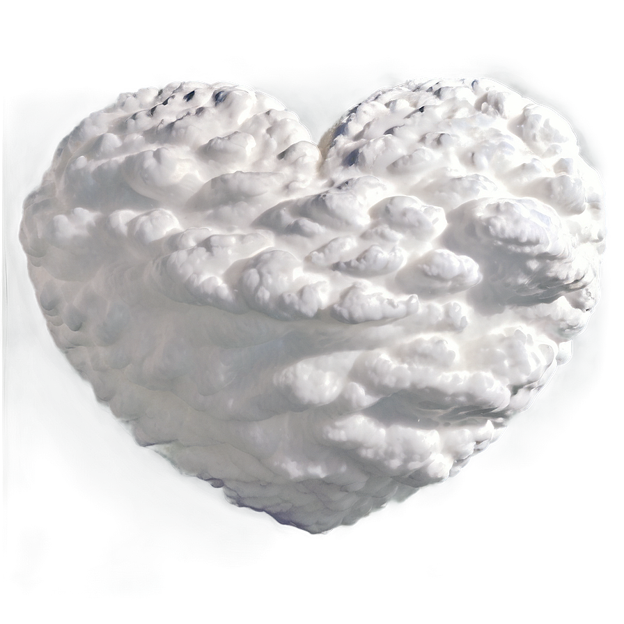 White Heart In Clouds Png Huf PNG