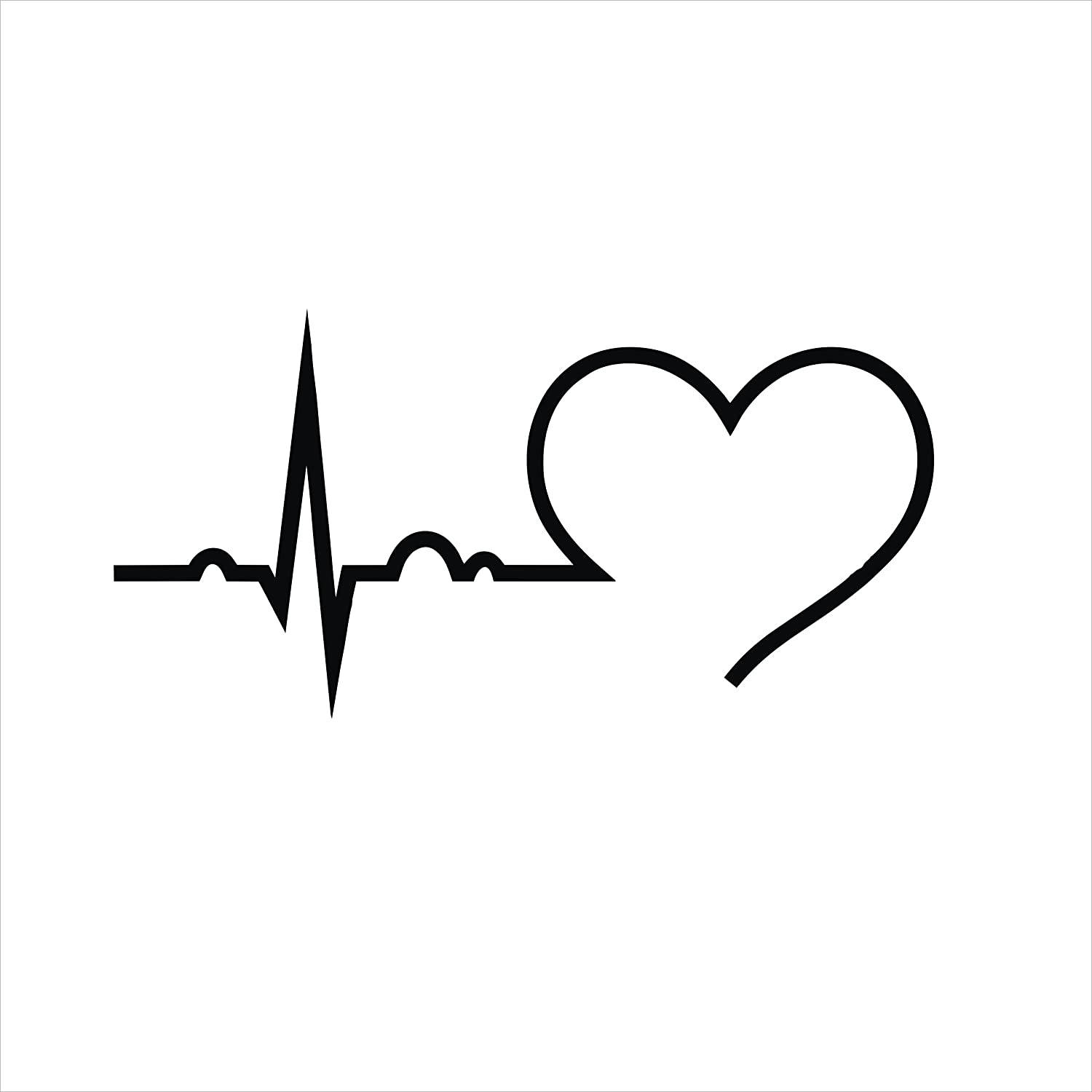 White Heart Lifeline Wallpaper