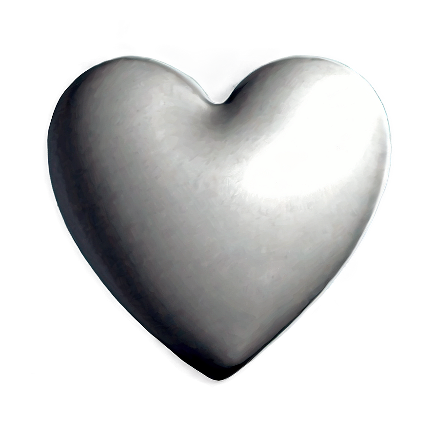 White Heart Shape Png 05232024 PNG