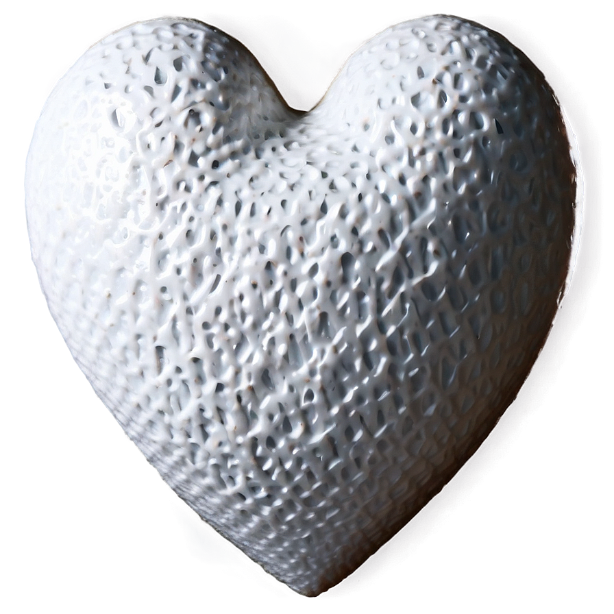 White Heart Shape Png 05232024 PNG