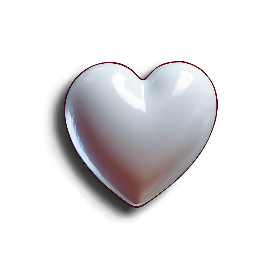 White Heart Shape Png Dcl PNG