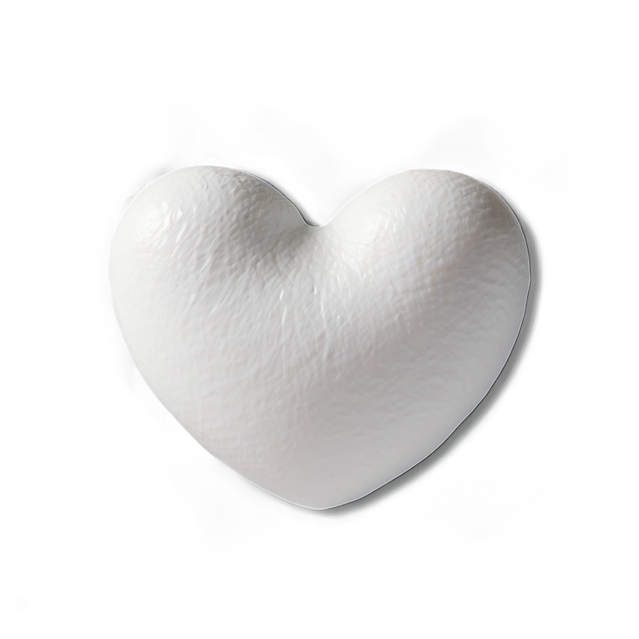 White Heart Silhouette Png Mdx76 PNG
