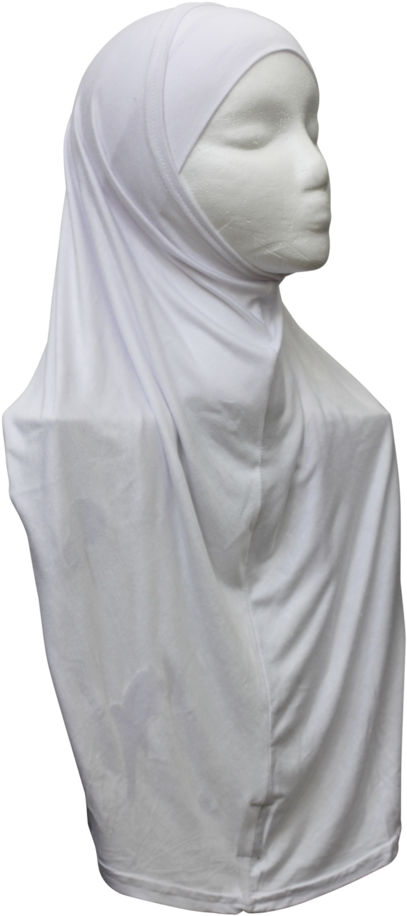 White Hijab Mannequin Display PNG