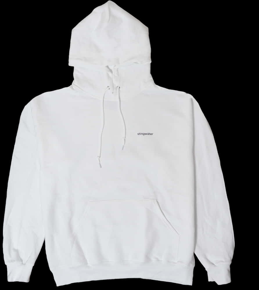 White Hoodie Stingwater Logo PNG