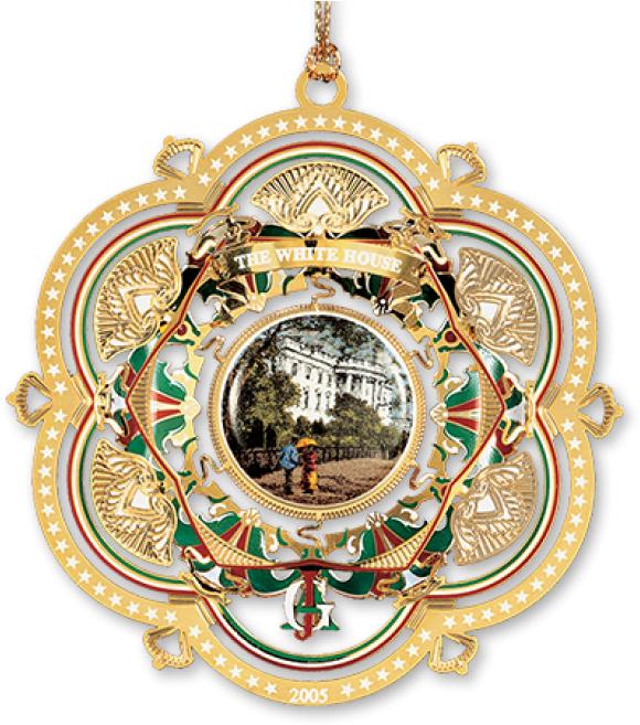 White House Christmas Ornament2005 PNG