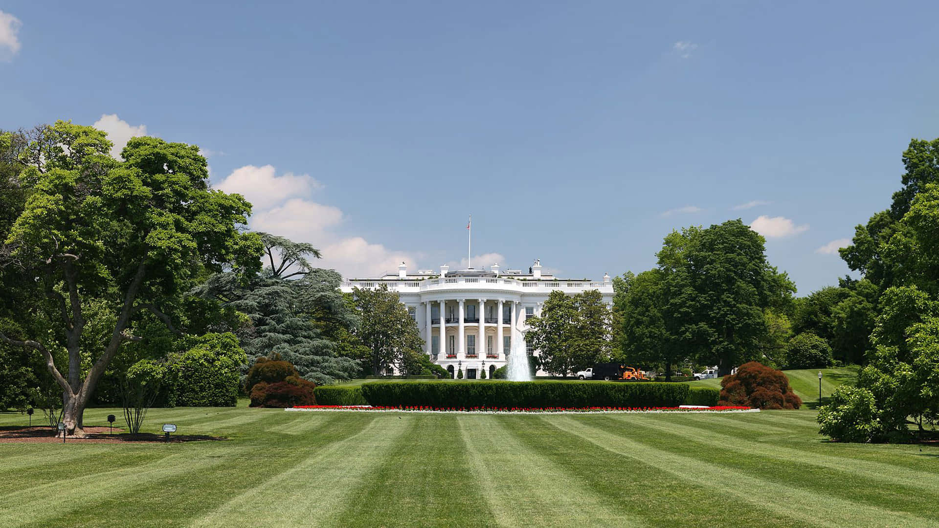 A White House In The Background