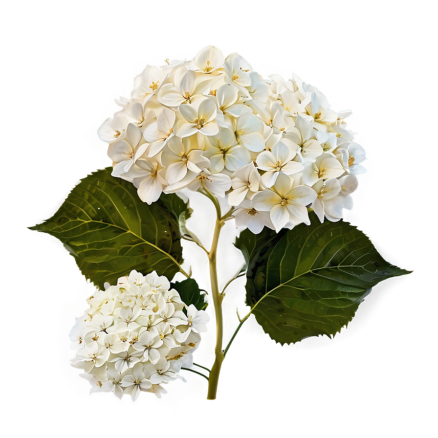 White Hydrangeas Flowers Png 05242024 PNG