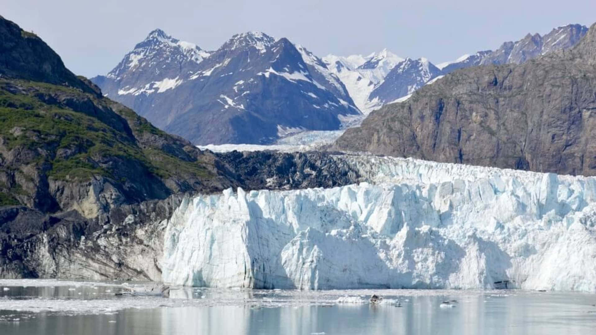Glaciarblanco Del Parque Nacional De Bahía De Los Glaciares Fondo de pantalla