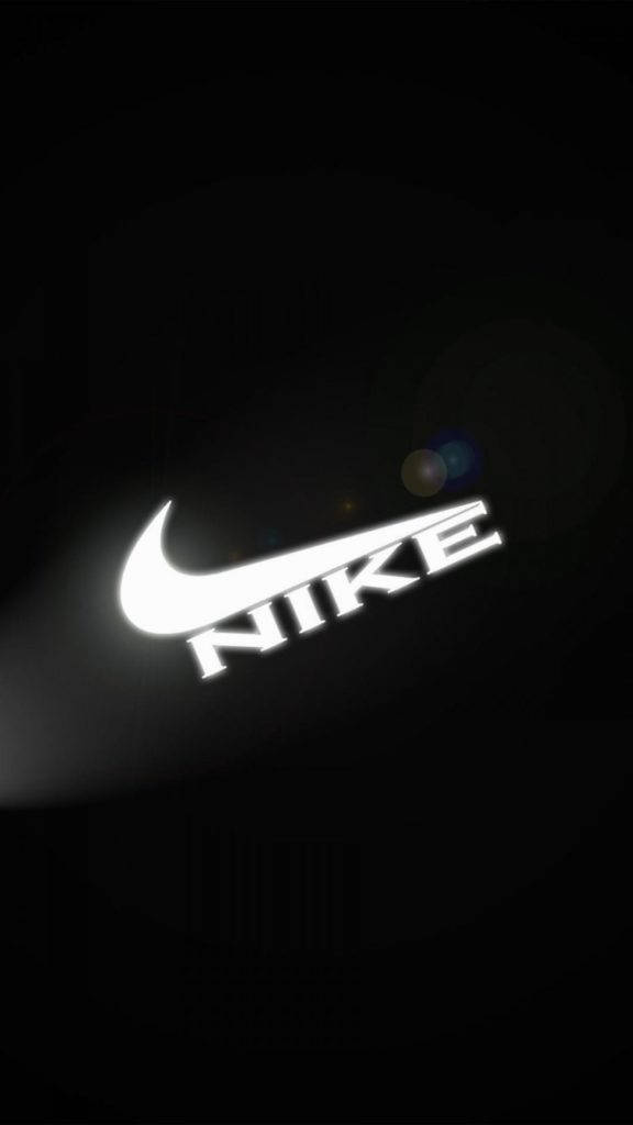 White Illuminated Nike Iphone Background
