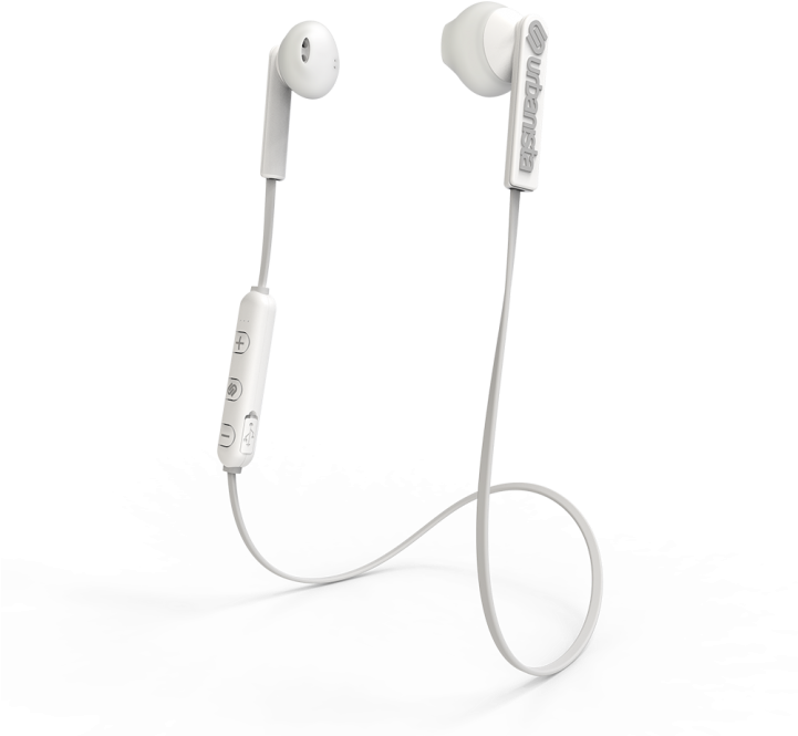 White In Ear Earphoneswith Inline Control PNG