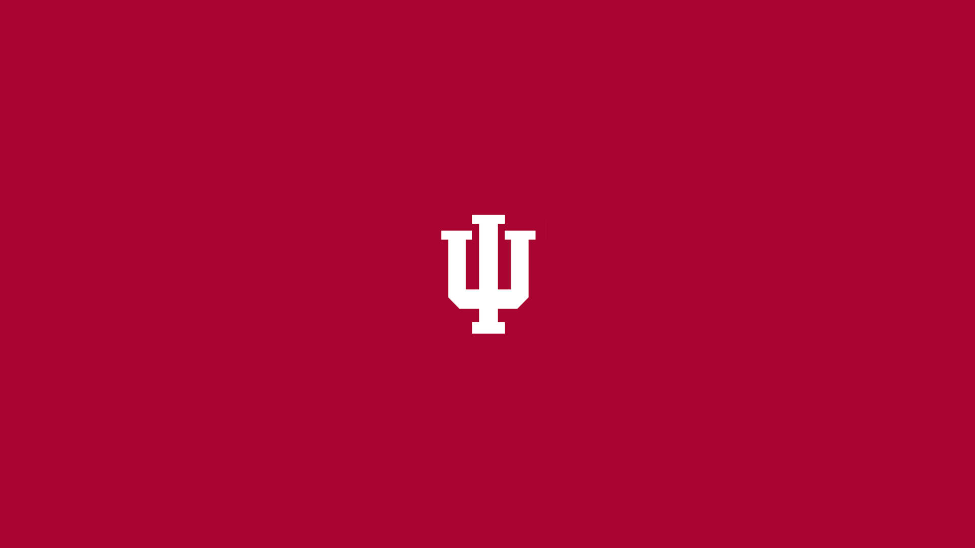 Logoblanco De Indiana University Bloomington Sobre Fondo Rojo. Fondo de pantalla