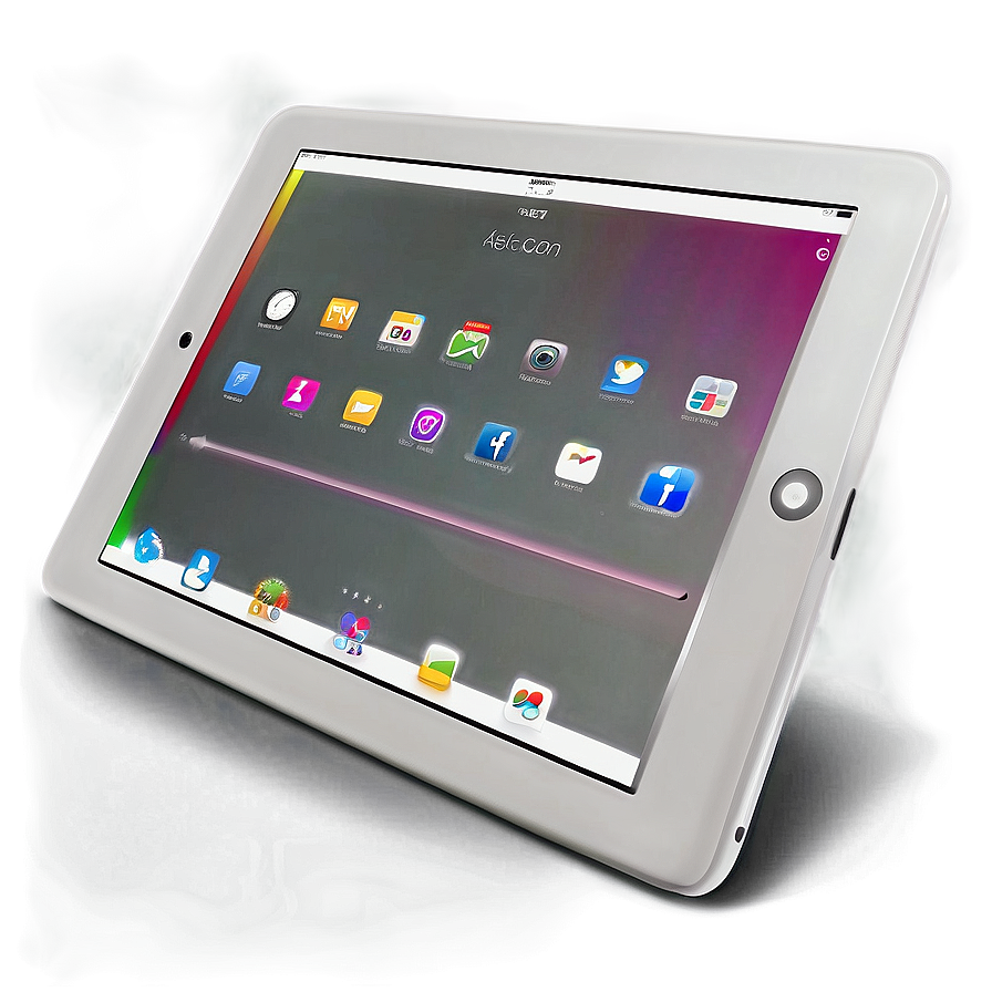 White Ipad For Digital Artwork Png 06252024 PNG