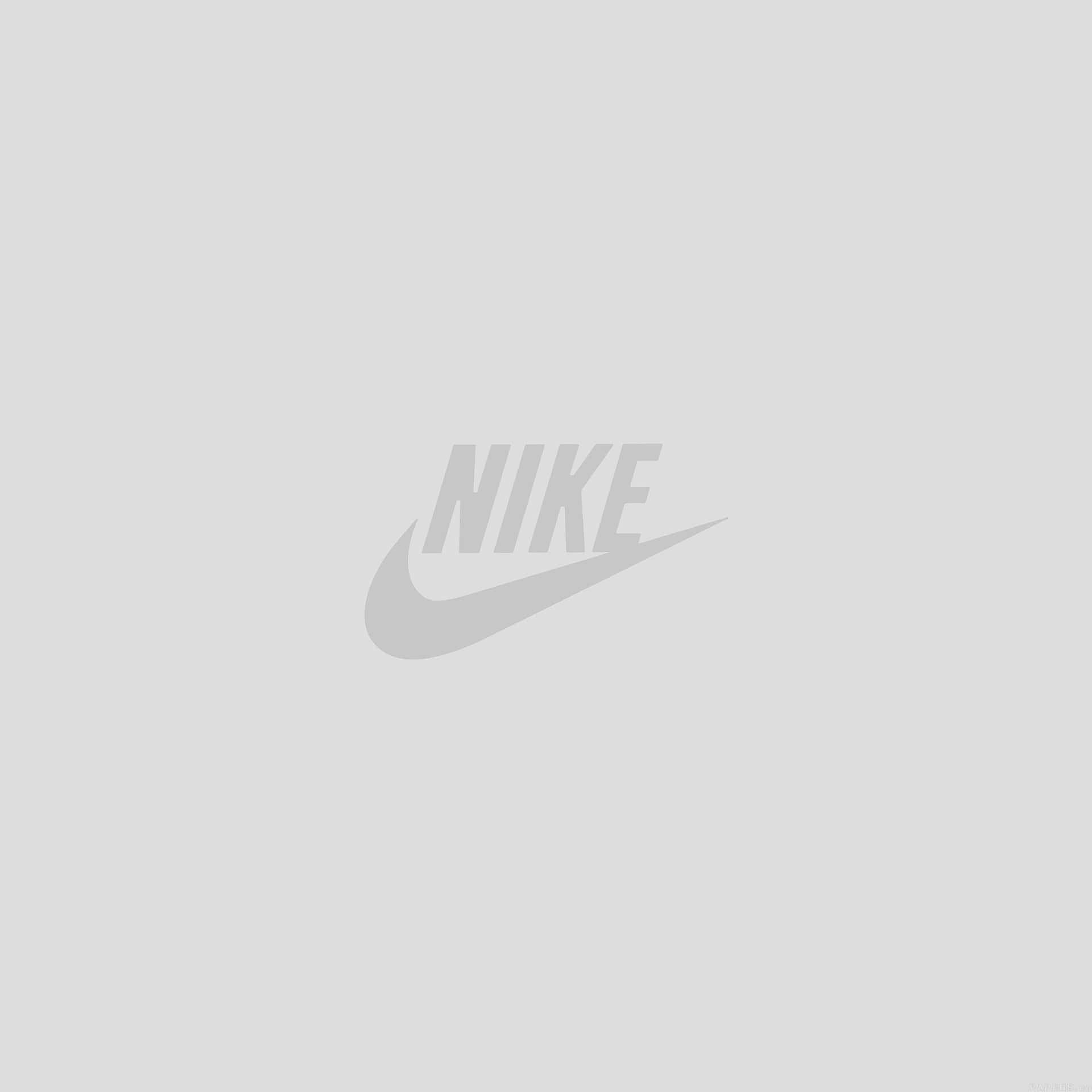 Minimalist Nike In White iPad Wallpaper