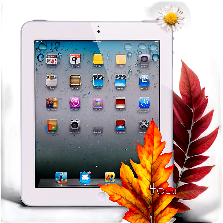 White Ipad In Natural Setting Png 43 PNG
