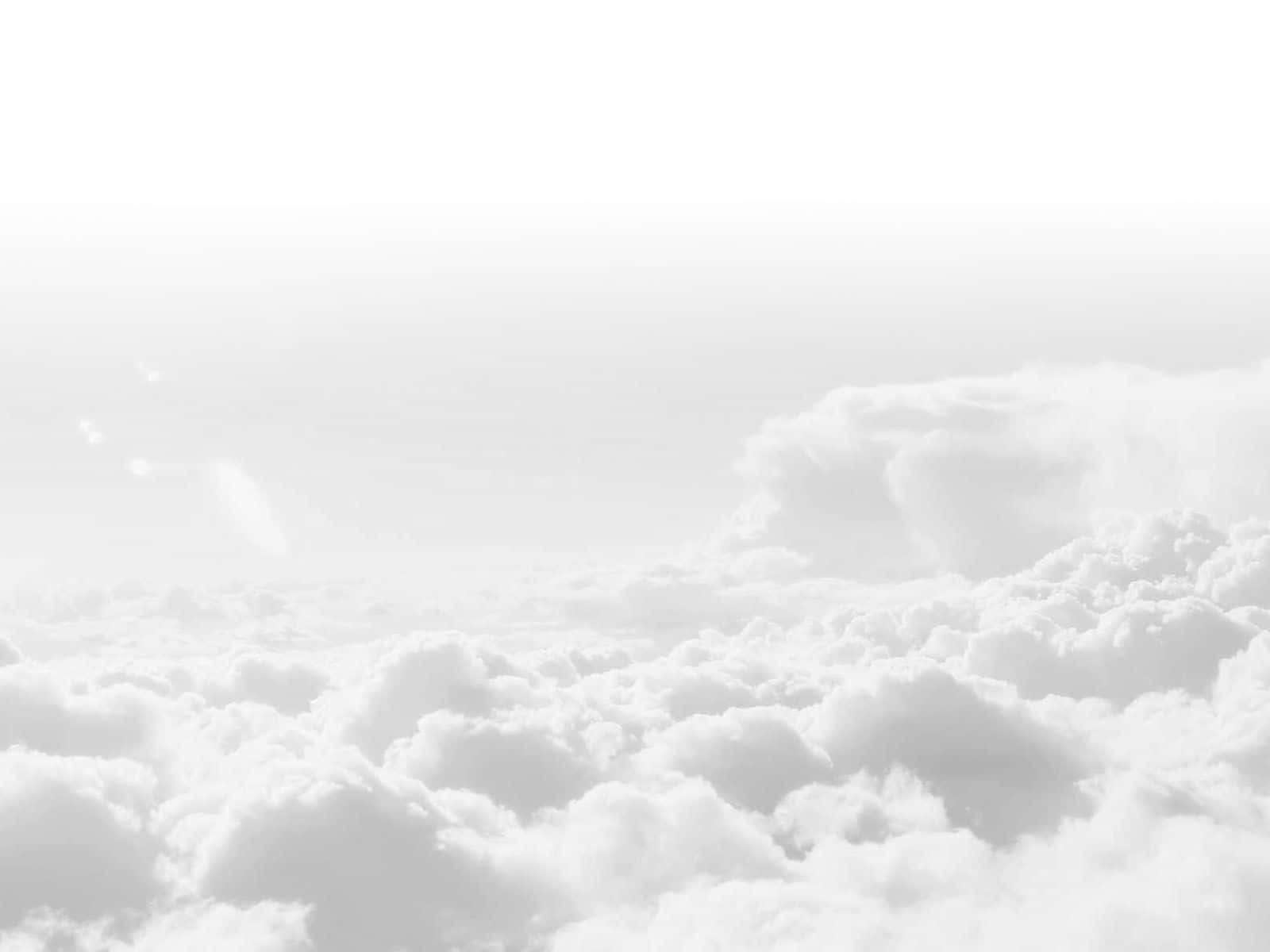 Ästhetischeweiße Wolken Auf Dem Ipad Wallpaper