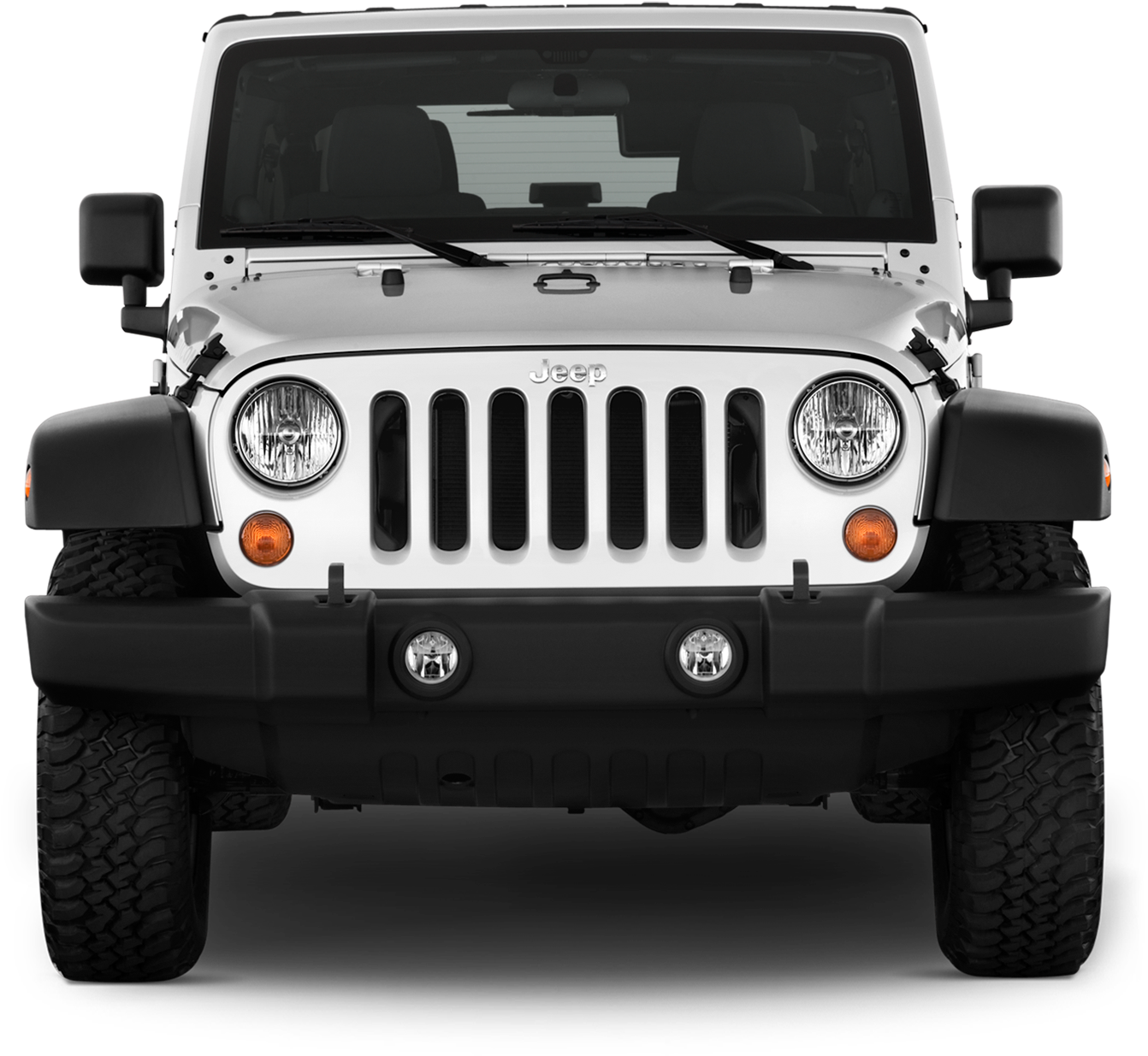 Download White Jeep Wrangler Front View 