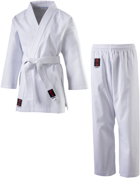 White Karate Gi Uniform PNG