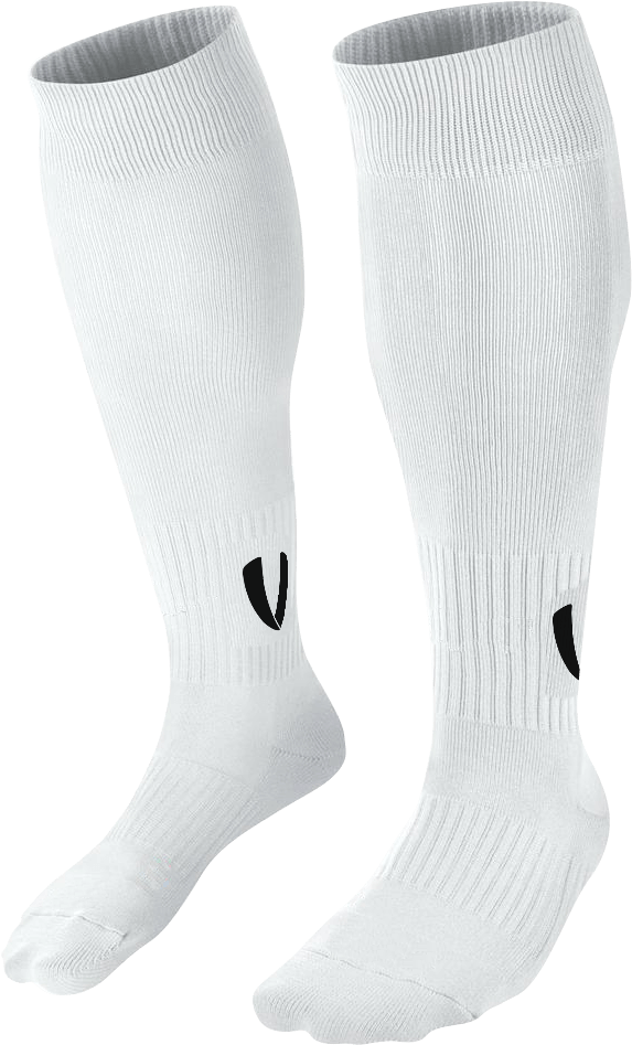 White Knee High Sports Socks PNG