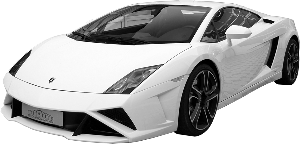 White Lamborghini Gallardo Coupe PNG